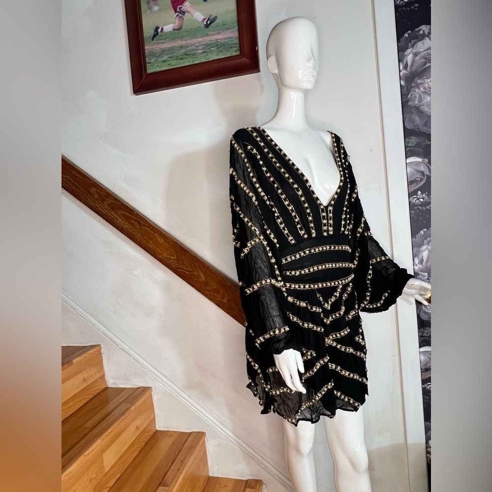 Free People Jen's Pirate Booty Odyssey Mini Dress/ size XS - Picture 7 of 11